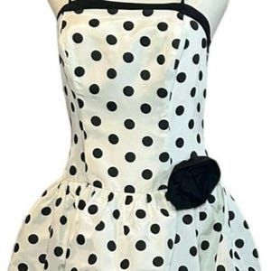 80s Drop Waist Dress Black