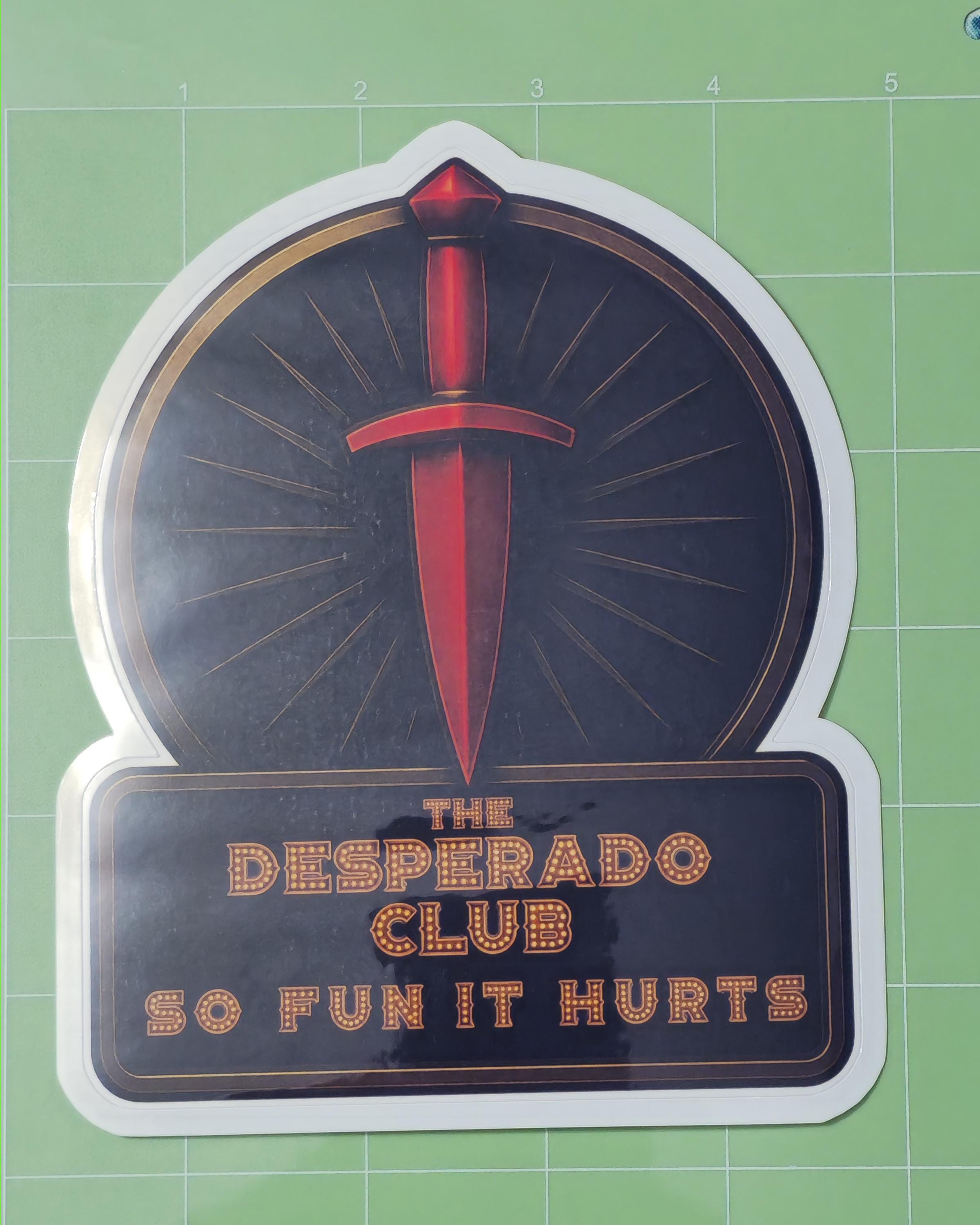 Vinyl Sticker - Desperado Club - Dungeon Crawler Carl - Unofficial ...
