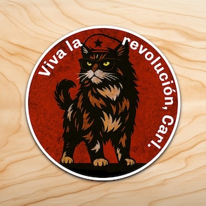 Sticker - Viva la Revolucion - Donut - Dungeon Crawler Carl - Unofficial - Vinyl Decal - Durable