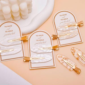 Elegant Bridesmaid Hair Clips, Proposal Hair Clips, Wedding Gifts for Bridesmaid, Hen Party Favors, Makeup Hair Clip, Cute Hair Accessories
