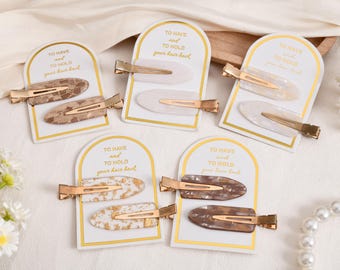 Elegant Bridesmaid Hair Clips, Proposal Hair Clips, Christmas Gifts for Her, Hen Party Favors, Makeup Hair Clip, Cute Hair Accessories