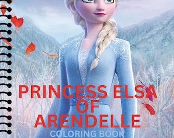 Princess Elsa Coloring Book | Frozen Kids Birthday Party Favor Pages (PDF Download)