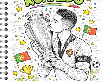 Cristiano Ronaldo Coloring Book and Pages