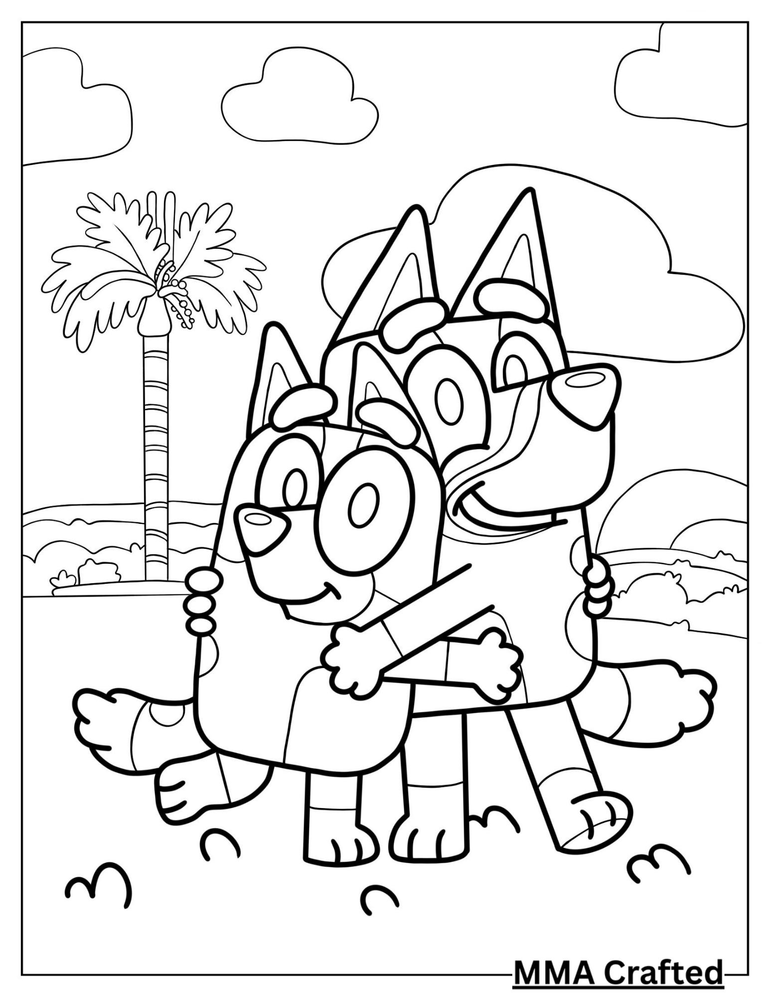 Bluey Coloring Book - Etsy Australia