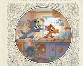 Tom and Jerry Cartoon Coloring Book Printable PDF | Kids Activity Pages Download