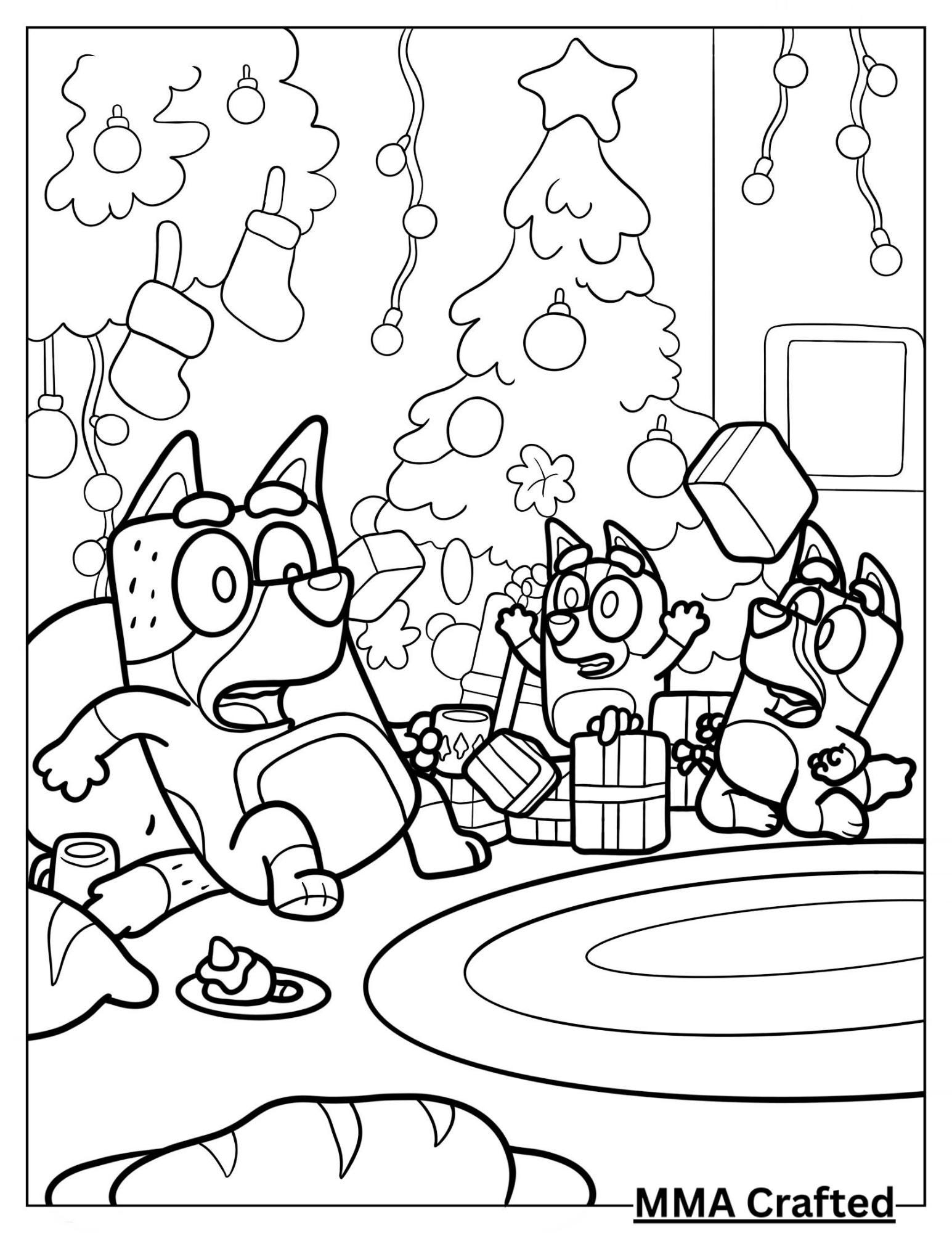 Bluey Coloring Book - Etsy