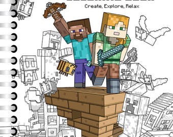 Minecraft Coloring Book | Printable Game Activity Pages