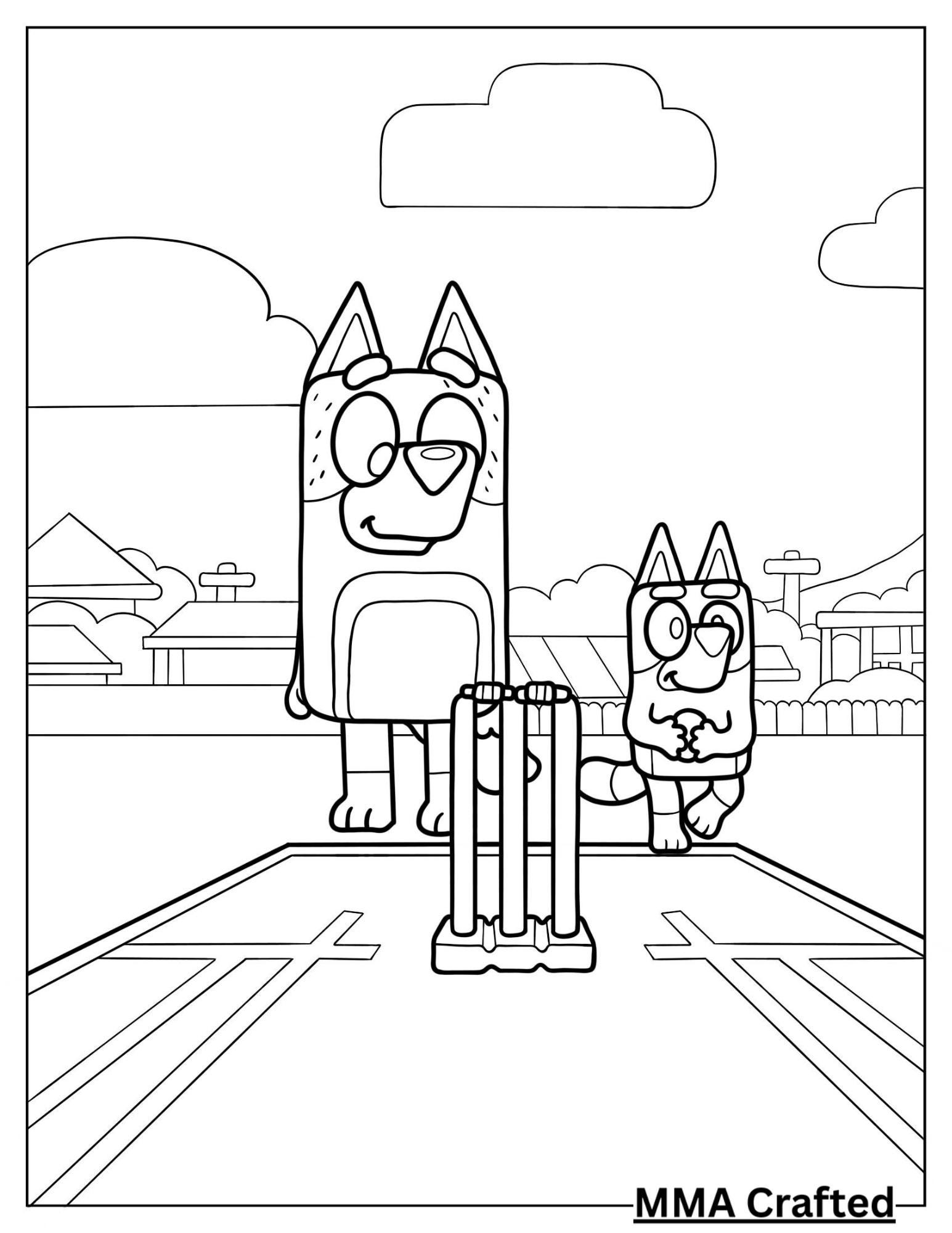 Bluey Coloring Book - Etsy