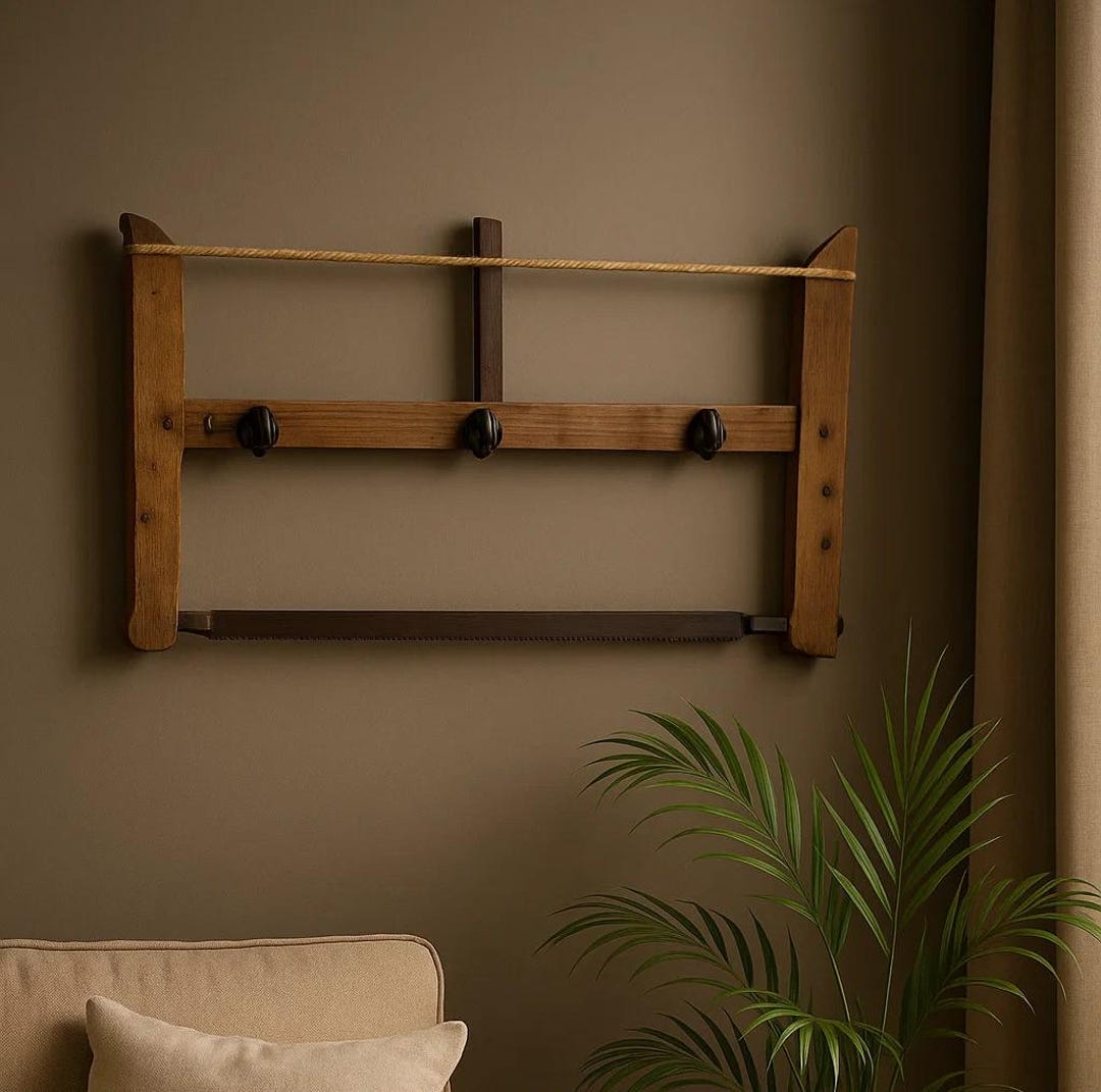 Wall-mounted Coat Rack Made From a Reclaimed Carpenter’s Saw - Etsy