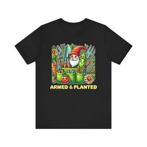 Camiseta engraçada com ferramentas de jardinagem: presente para amantes de jardinagem