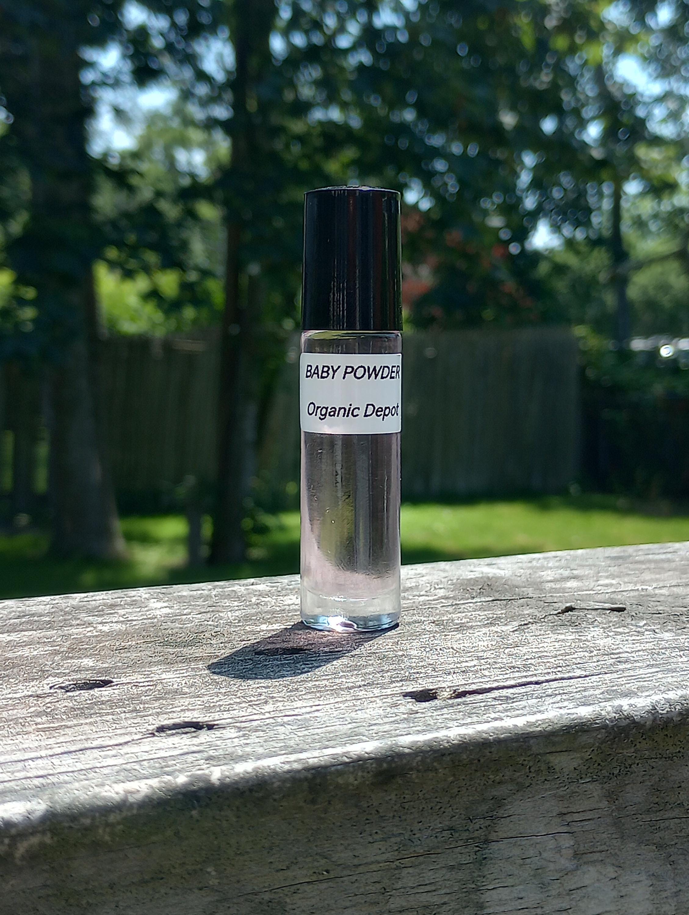 Aceite corporal con fragancia de talco para bebés, 1/3 oz (U)
