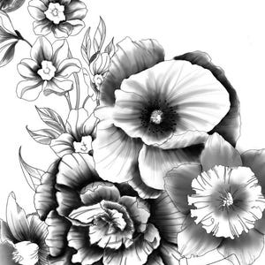 Floral Tattoo Artwork