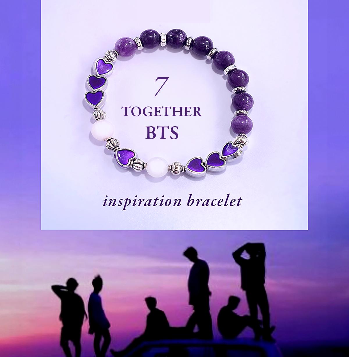 BTS 7 Together Hearts Bracelet, Army Gift - Etsy