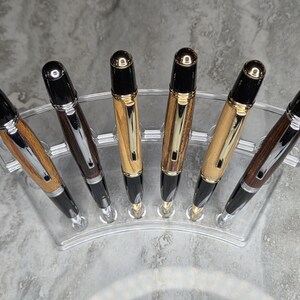 Gatsby - Instrumento de escritura de madera exótica hecho a mano, bolígrafo de tinta único y elegante personalizado, bolígrafo personalizado hermoso y lujoso único en su tipo.