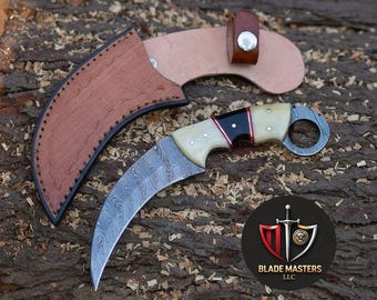 Personalized Handmade Karambit Knife Custom Forged Steel | Tactical Curved Blade | Hunting Survival Knife | Unique Gift for Him | Best Gift