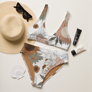 Wild child Recycled high-waisted bikini