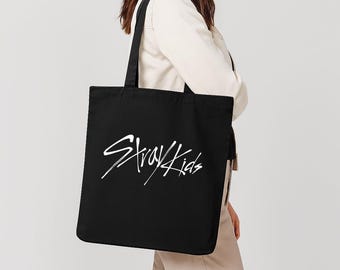 Stray Kids Logo Tote Bag, Stray Kids Kpop Bag, Stray Kids Merch Tote, Kpop Group Gift, Stray Kids Concert Bag, Gift For Stay, Kpop Tote