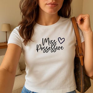 Tate Mcrae Shirt Miss Possessive Baby Tee - Trendy Babytee, Tate Mcrae Concert Shirt, Think Later Tour Shirt, Graphic T-shirt T8 Music Merch