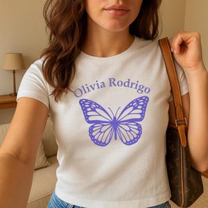 Olivia Rodrigo Inspired Baby Tee, Crop Top, Funny Slogan, Olivia World Tour 2024 shirt, Olivia Rodrigo merch, guts tour