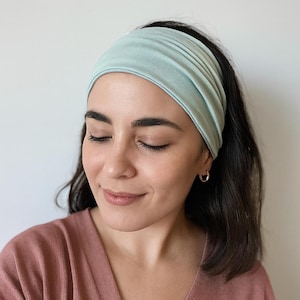 Wide Stretch Headband * 29 Colours *Supersoft* Tencel & Organic Cotton *Extra wide*Yoga* Nonslip Hairband*Boho *Headwrap *Comfort Fit