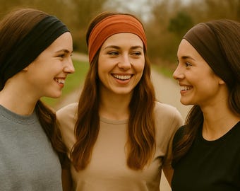 Wide Stretch Headband *Tencel & Organic Cotton *Extra wide Hairband