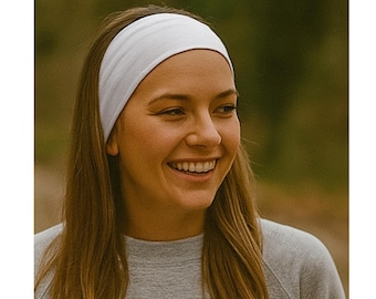 Wide Stretch Headband * Tencel & Organic Cotton *Extra wide Headwrap