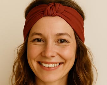 Serre-tête avec noeuds Serre-tête noué en tencel et coton biologique *