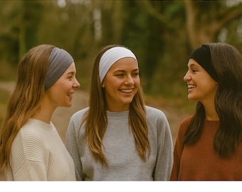 Wide Stretch Headband *Tencel & Organic Cotton *Extra Wide Hairband