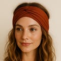 Double Twist Headband  *Super soft* Tencel & Organic Cotton *Wide*Yoga* Nonslip Hairband*Boho *Headwrap *Multiwear* Twisted* Twist Hair Wrap