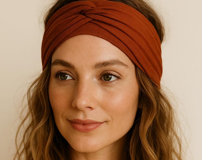 Double Twist Headband, Tencel Modal & Organic Cotton 3-way Twist Hair Wrap