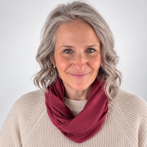 Organic Tencel Modal Infinity Scarf, Lightweight Double Loop Shawl