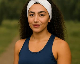 Serre-tête avec noeuds en tencel et coton biologique *serre-tête avec noeuds* plusieurs largeurs