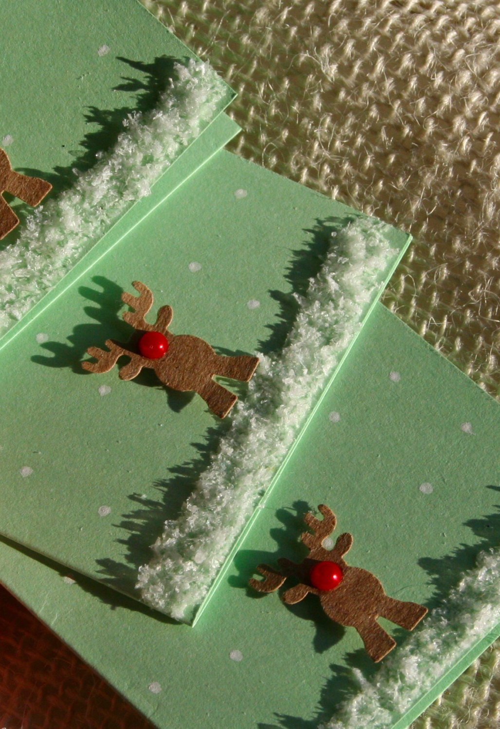Rudolph the Red Nosed Reindeer Mint Green Christmas Holiday Gift ...