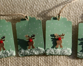 Rudolph the Red Nosed Reindeer Mint Green Christmas Holiday Gift ...