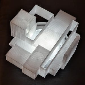 Nebula Stack – Modern LED Mood Light | Sci-Fi Desk Lamp | Futuristic Home Decor | Puck Light Shade | Made in USA