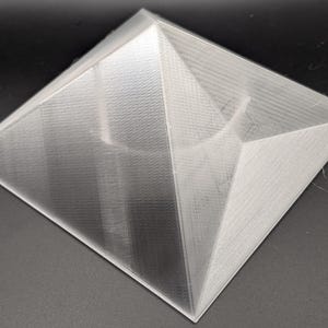 Pyramid Glow –  Modern Geometric Light Fixture - Puck Light Shade