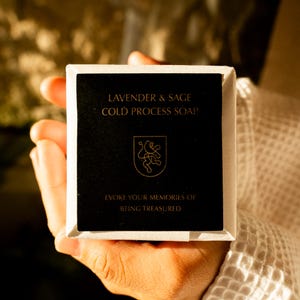 Lavender & Sage Botanical Soap – Cold Process | Luxury Natural Skincare Bar | 100% Plant-Based | Artisan Handmade in Japan