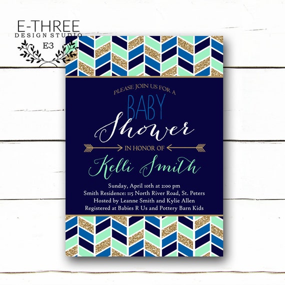 Tribal Baby Boy Shower Invitation Aztec Shower Invite Etsy Tribal Baby Boy Shower Invitation Aztec Shower Invite Etsy