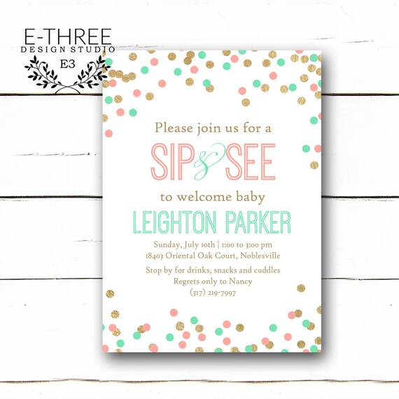welcome baby girl invitations