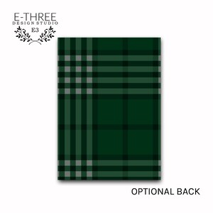 May include: A green and white plaid pattern, suitable for use as a background for a digital invitation or card.