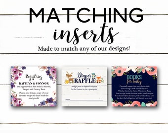 Inserts to match any of our designs - 3.5x4 inch Inserts - Printed or Digital Inserts - Book Inserts - Custom Inserts
