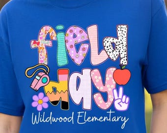 Personalized Field Day Shirt, Custom School Game Day Tee, Field Trip Summer Shirt, Teacher Team Matching Tee Custom Student School Event Top