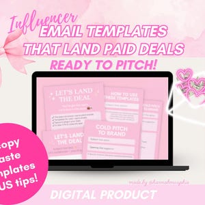 Influencer Email Pitch Templates for Paid Brand Deals | UGC & Creator PR Scripts Bundle | Digital Product
