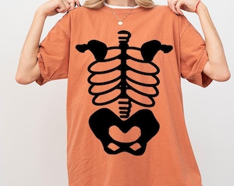 Skeleton Graphic Tee, Gamer Inspired Shirt