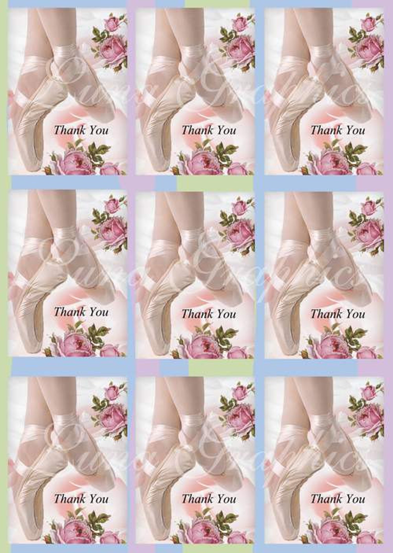 instant download thank you ballet shoes no:531 instant download thank you ballet shoes no:531