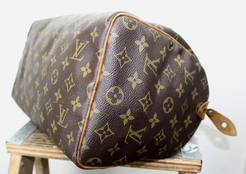 Vintage Louis Vuitton Speedy Bag Size 30 Medium Brown | Etsy