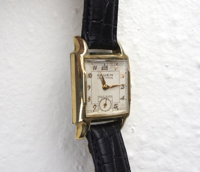 Vintage Gruen VeriThin Precision Watch 10K Gold Filled Etsy