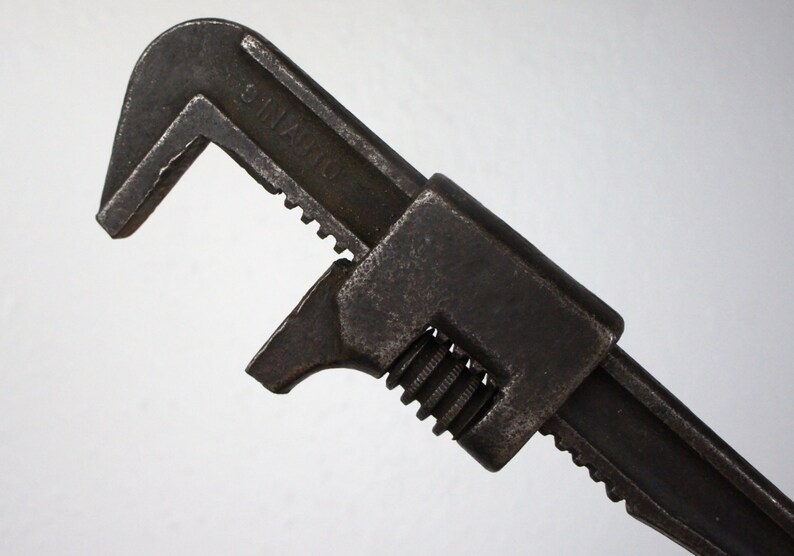 Vintage 9 Inch Auto Monkey Wrench Medium Adjustable Plumbing Etsy
