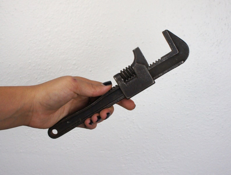 Vintage 9 Inch Auto Monkey Wrench Medium Adjustable ...