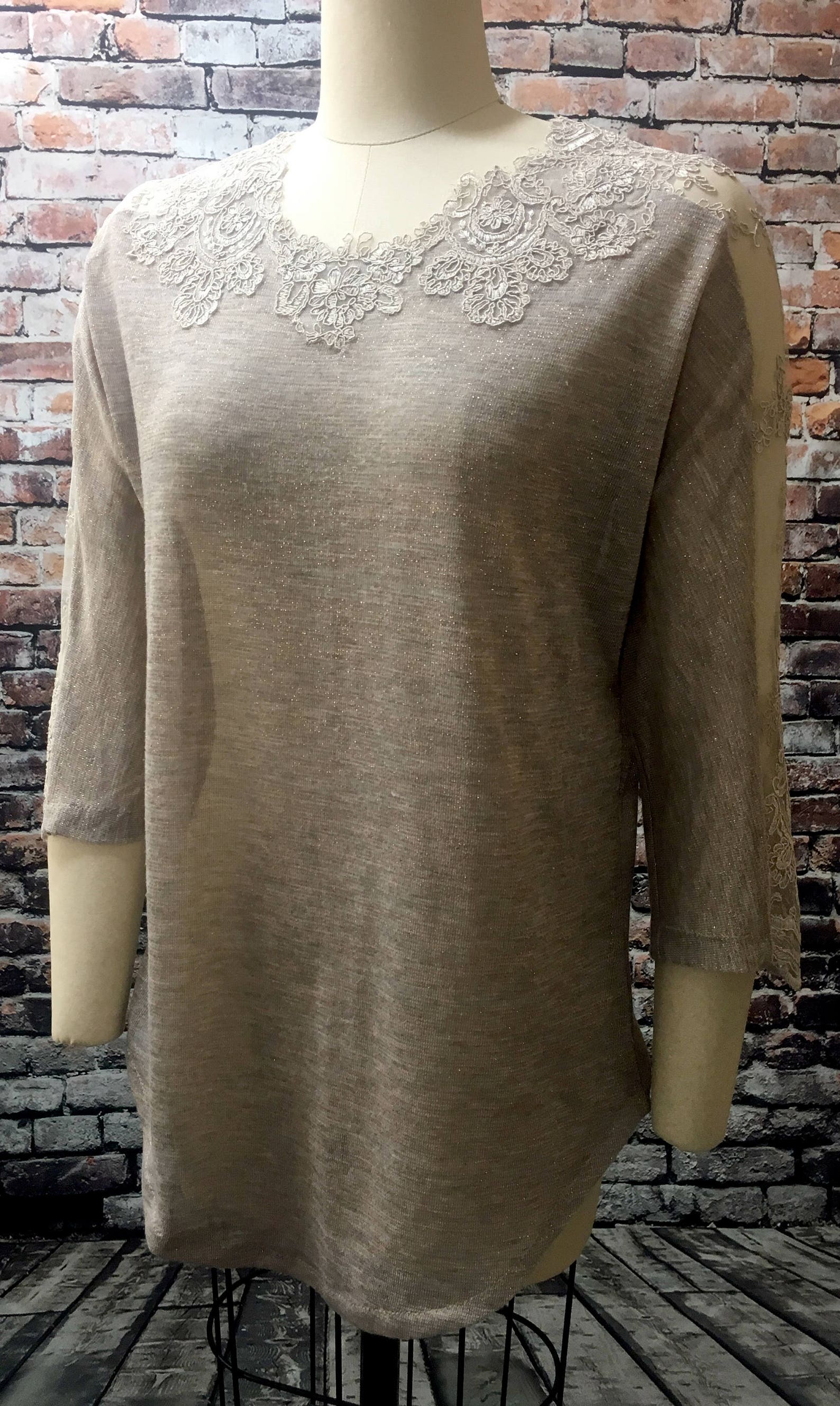 Threaded Pear Isabela Print Dolman Sleeve Sweater